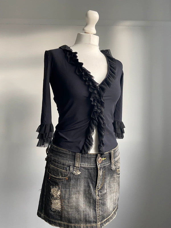 Moschino Ruffled Cardigan - Size S