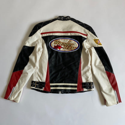 00s Racer Motorcycle Jacket - Size M