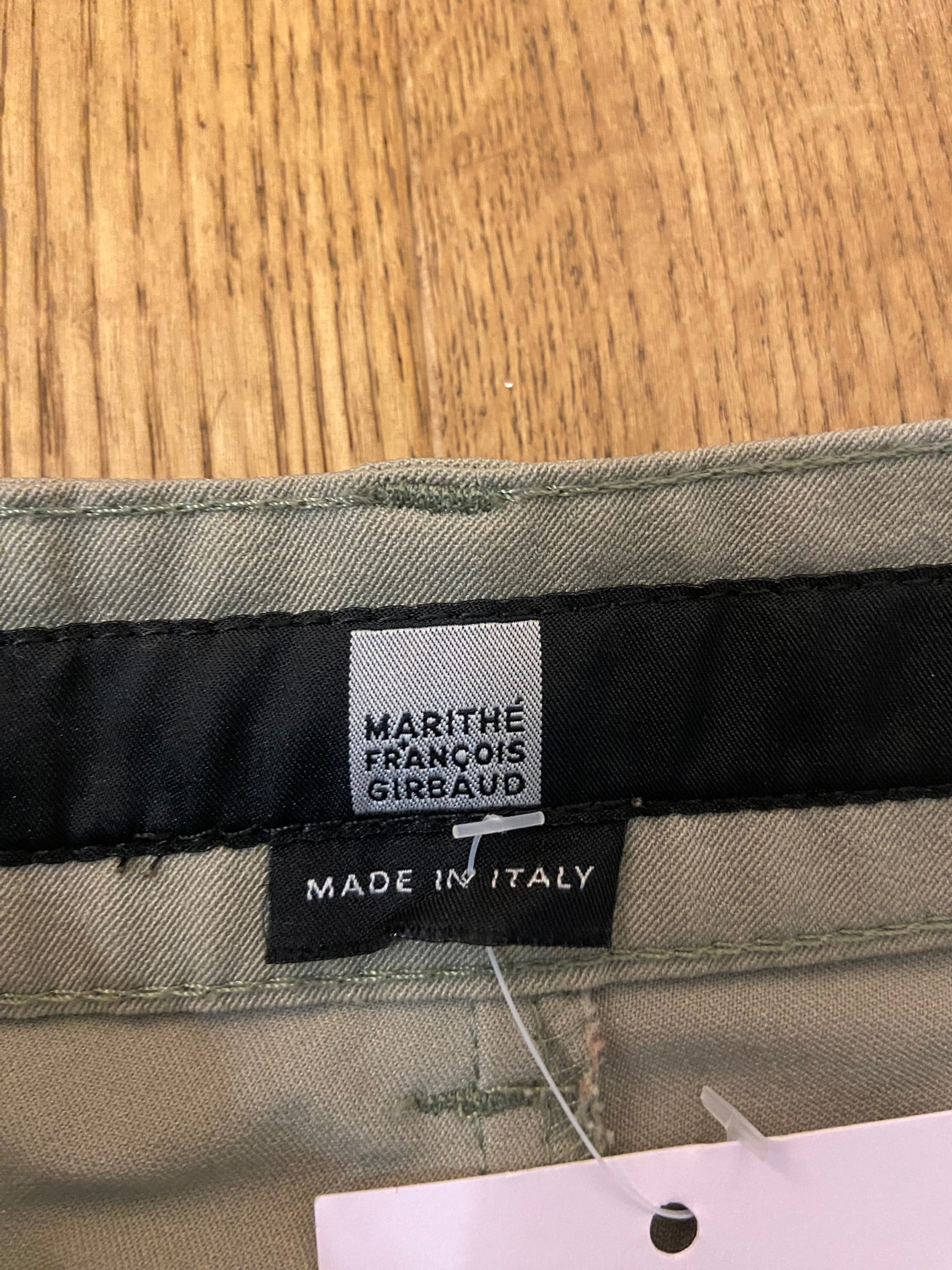 Marithé Francois Girbaud Khaki Cargo Trousers - Size UK 8/10