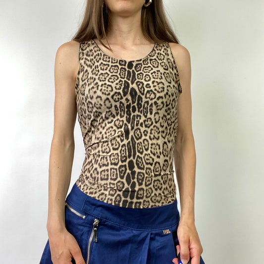 Roberto Cavalli Leopard Print Vest - Size S