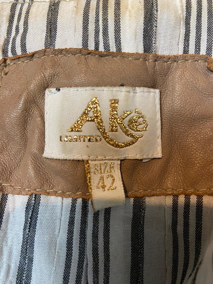 Vintage Deconstructed Leather Jacket - Size S