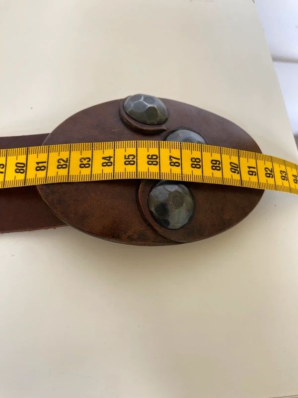 Vintage Chunky Buckle Belt - Funky Cat