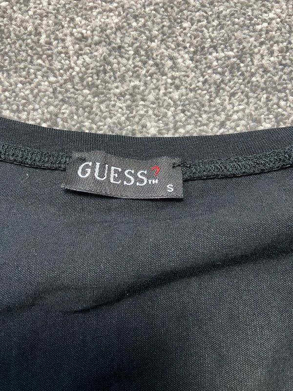 Vintage 00s Guess Baby Tee - Size S - Funky Cat