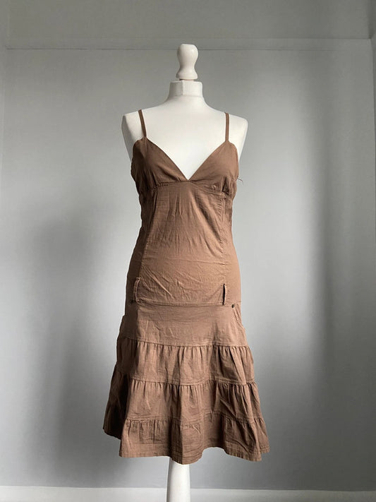 Vintage 00s Boho Dress - Size S - Funky Cat