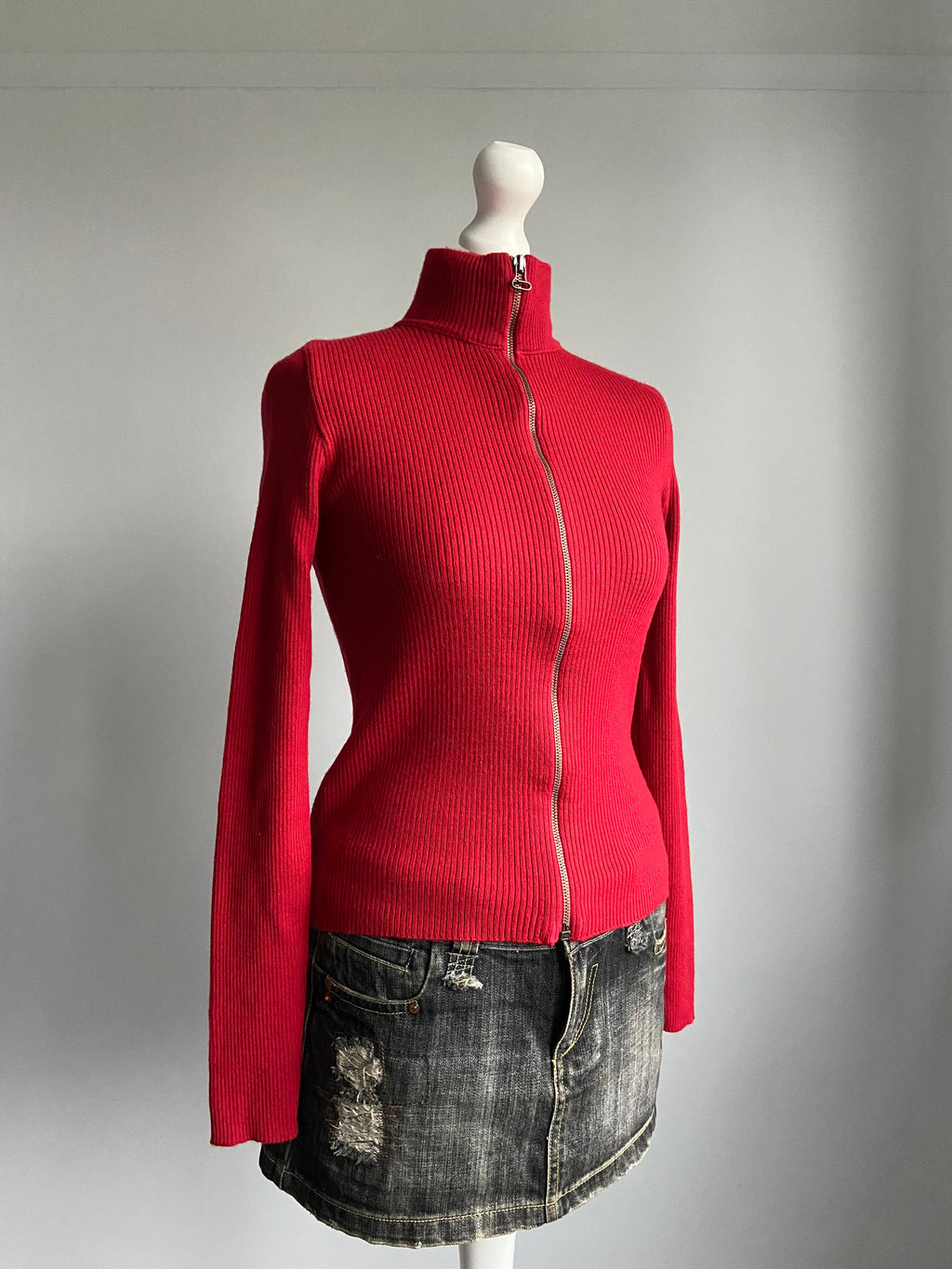 D&G Zip Up Jumper - Size S - Funky Cat