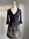 Moschino Ruffled Cardigan - Size S - Funky Cat