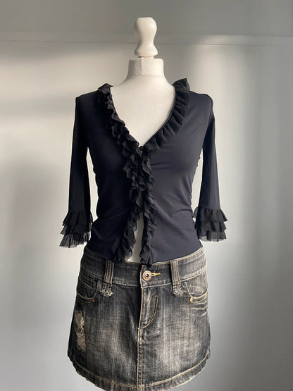 Moschino Ruffled Cardigan - Size S