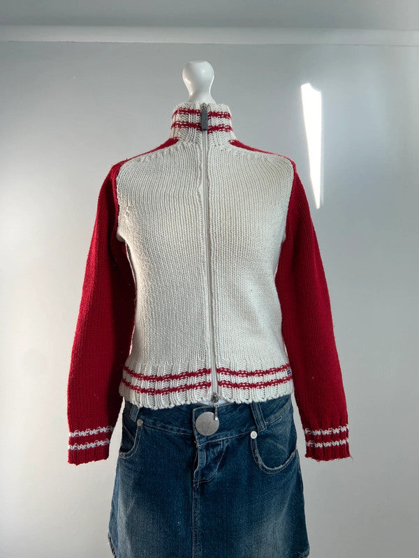 Vintage 00s Zip Up Jumper -Size M/L