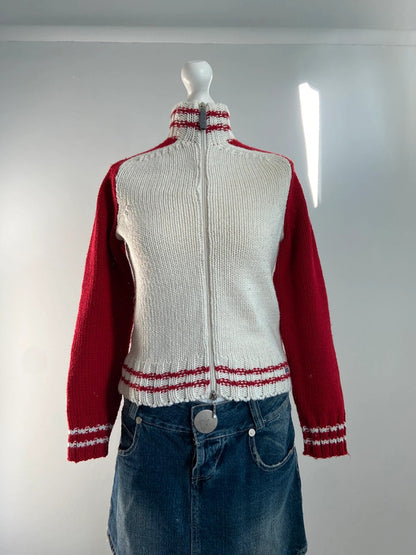Vintage 00s Zip Up Jumper -Size M/L