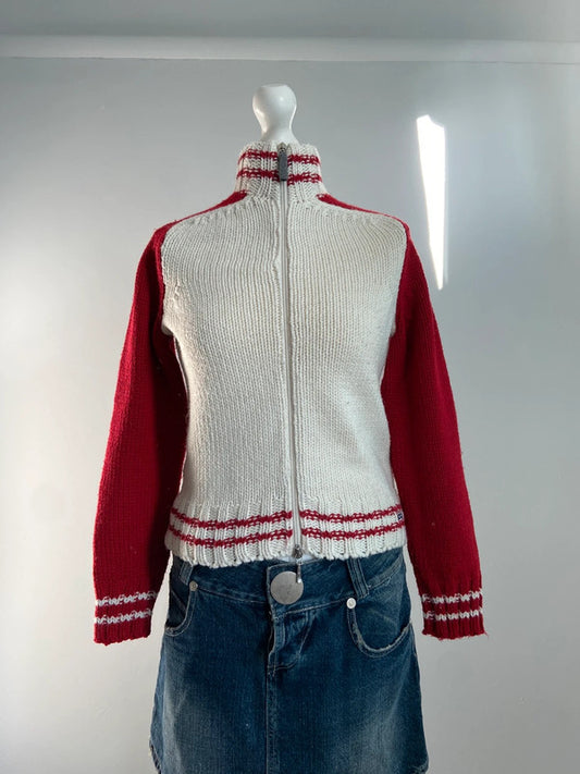 Vintage 00s Zip Up Jumper -Size M/L