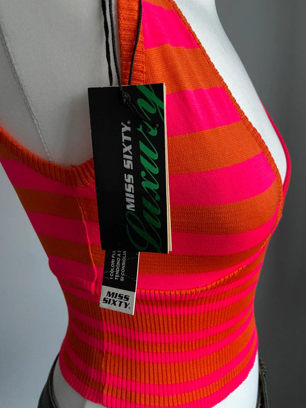 Miss Sixty Striped Top - Size S - Funky Cat