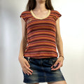 Dolce & Gabbana Multicoloured Striped T-shirt - Size XS/S - Funky Cat