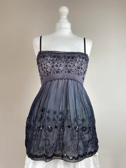 00s Sequin Babydoll Cami - Size S