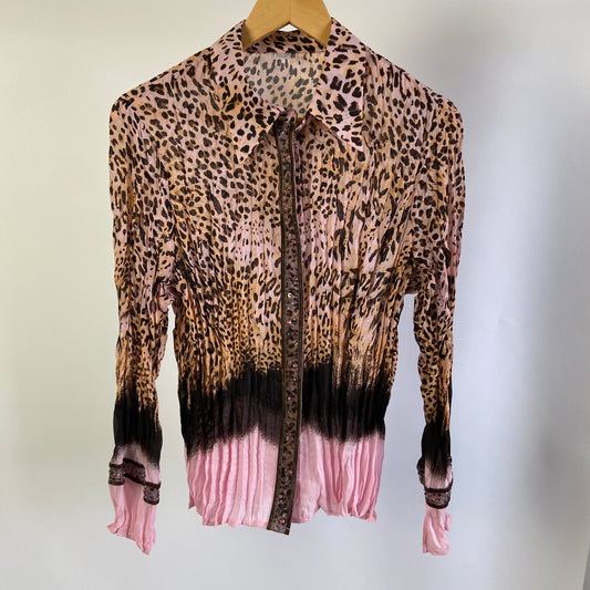 00s Leopard Print Shirt - Size M