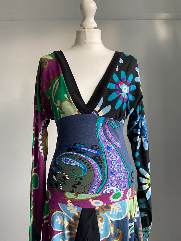 Vintage Desigual Asymmetric Dress - Size XS - Funky Cat