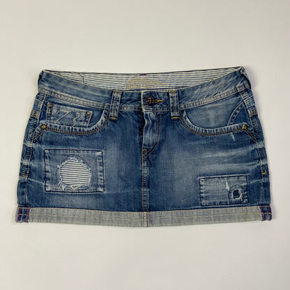 00s Denim Mini Skirt - Size M