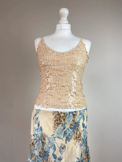 90s Sequin Cami Top - Size M