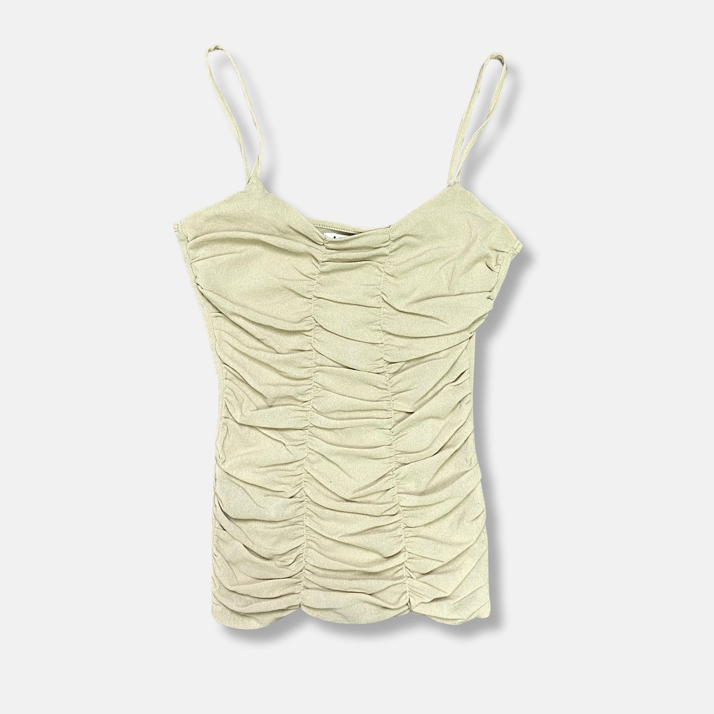00s Ruched Mesh Cami - Size XS/S - Funky Cat