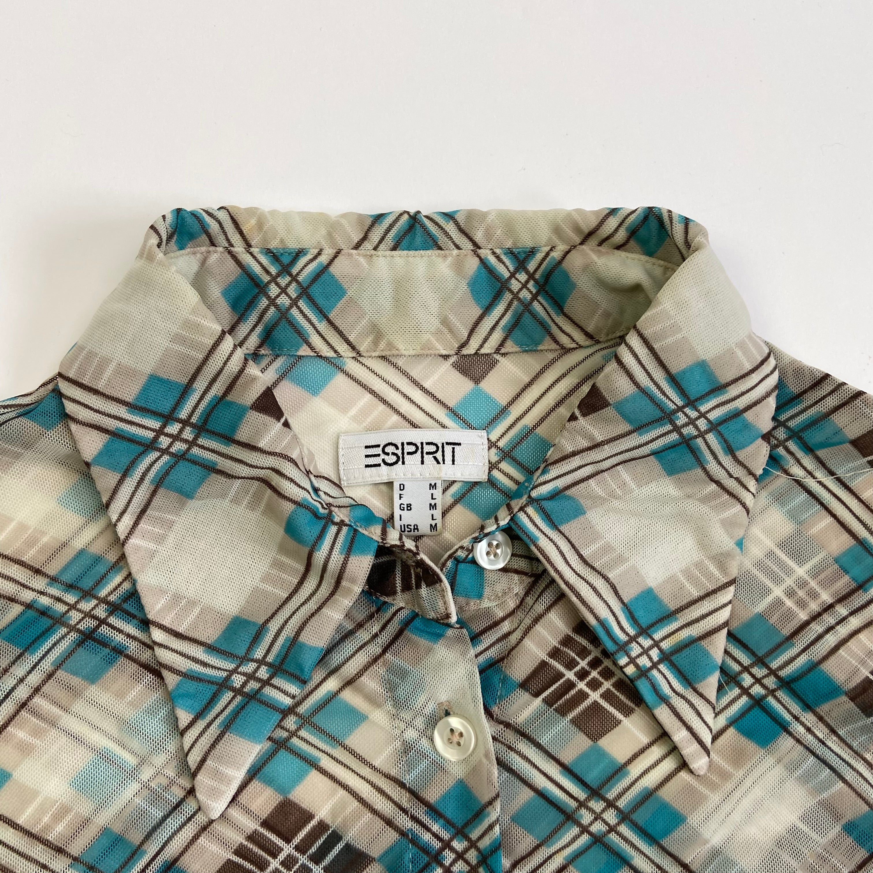 00s Mesh Shirt - Size M - Funky Cat
