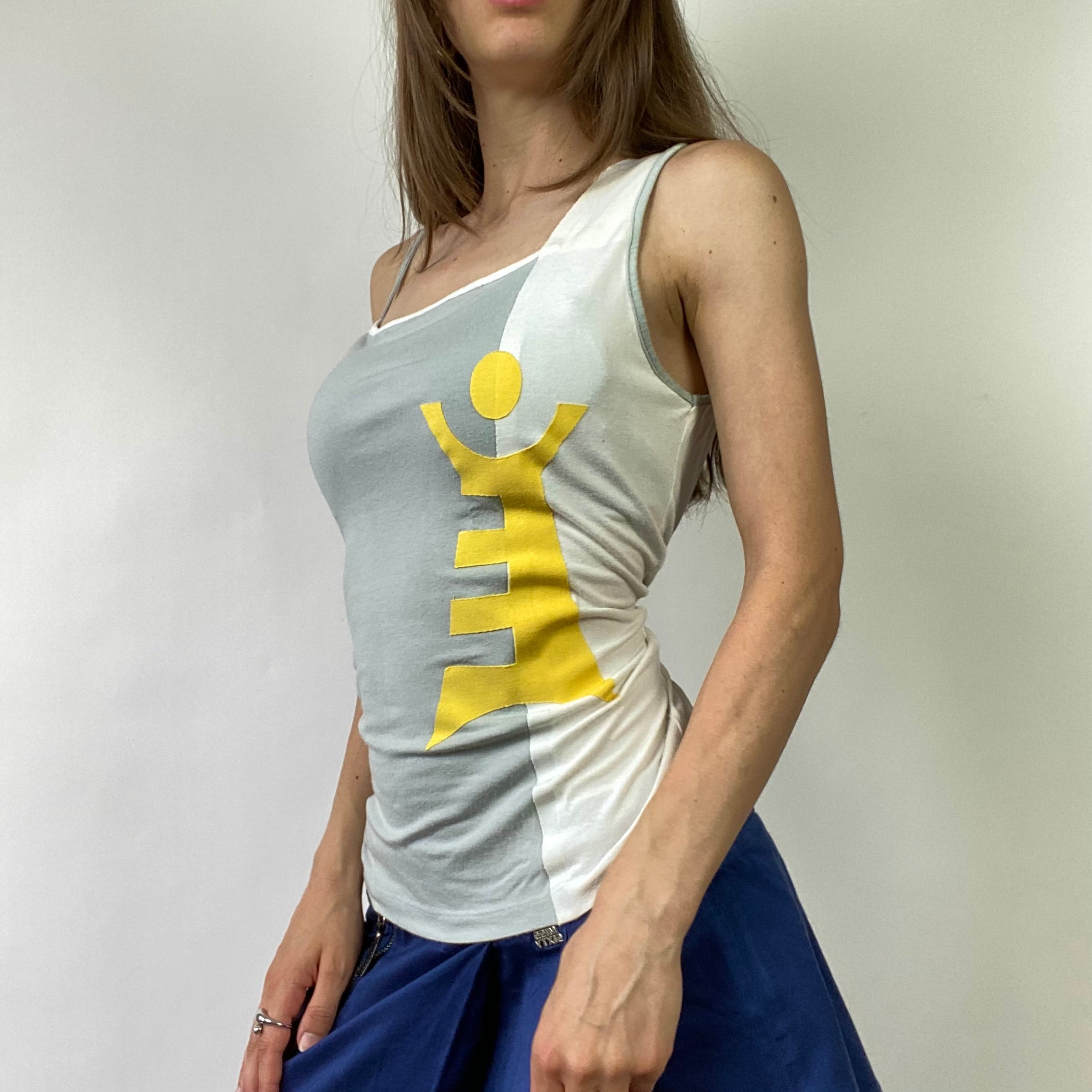 Cop Copine Graphic Vest Top - Size M - Funky Cat