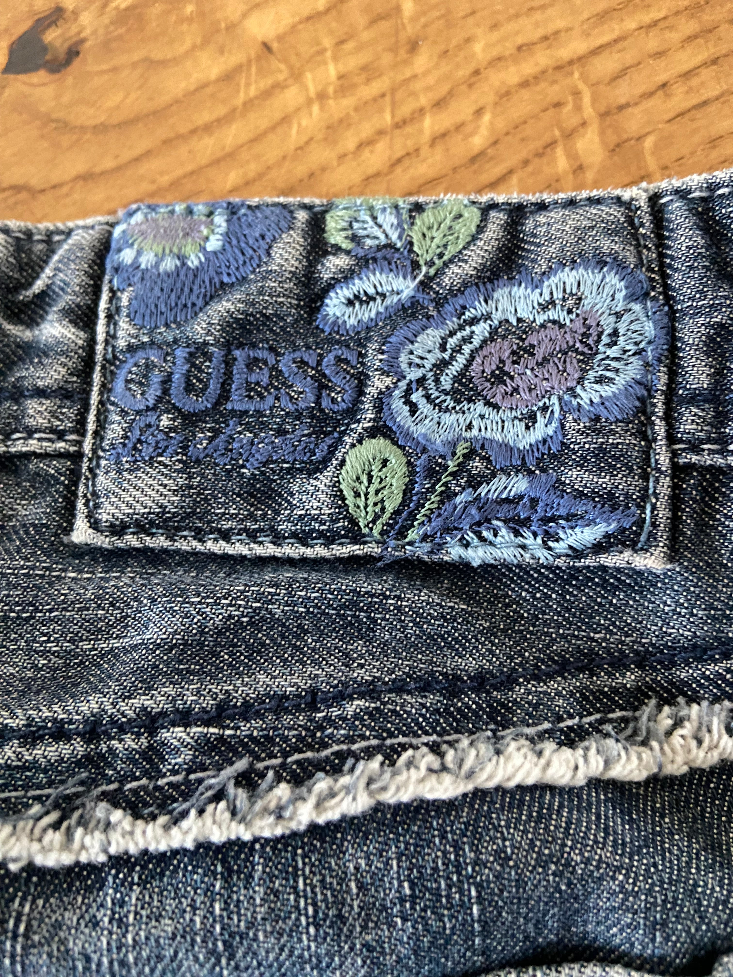 Vintage 00s Guess Ruffled Mini Skirt - Size 10 - Funky Cat