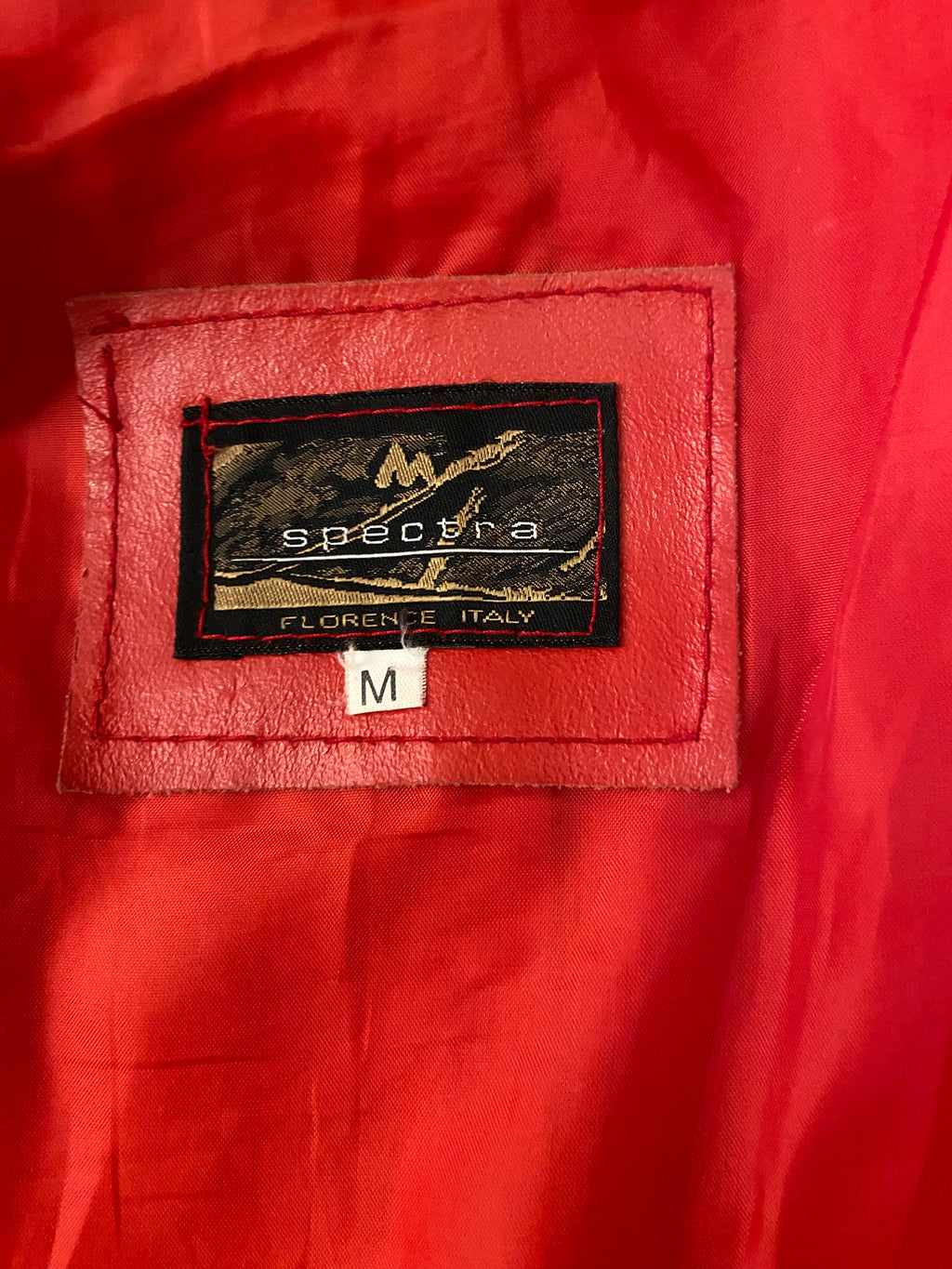Vintage 00s Red Leather Buckle Jacket - Size XS