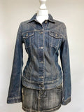 Vintage Y2K Denim Button Up Jacket - Size M