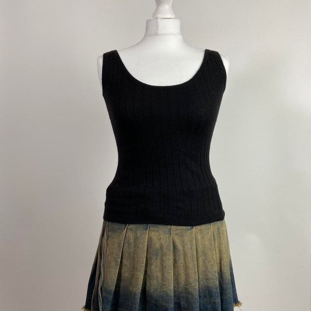 Dolce & Gabbana Ribbed Cardigan & Vest Set - Size XS - Funky Cat