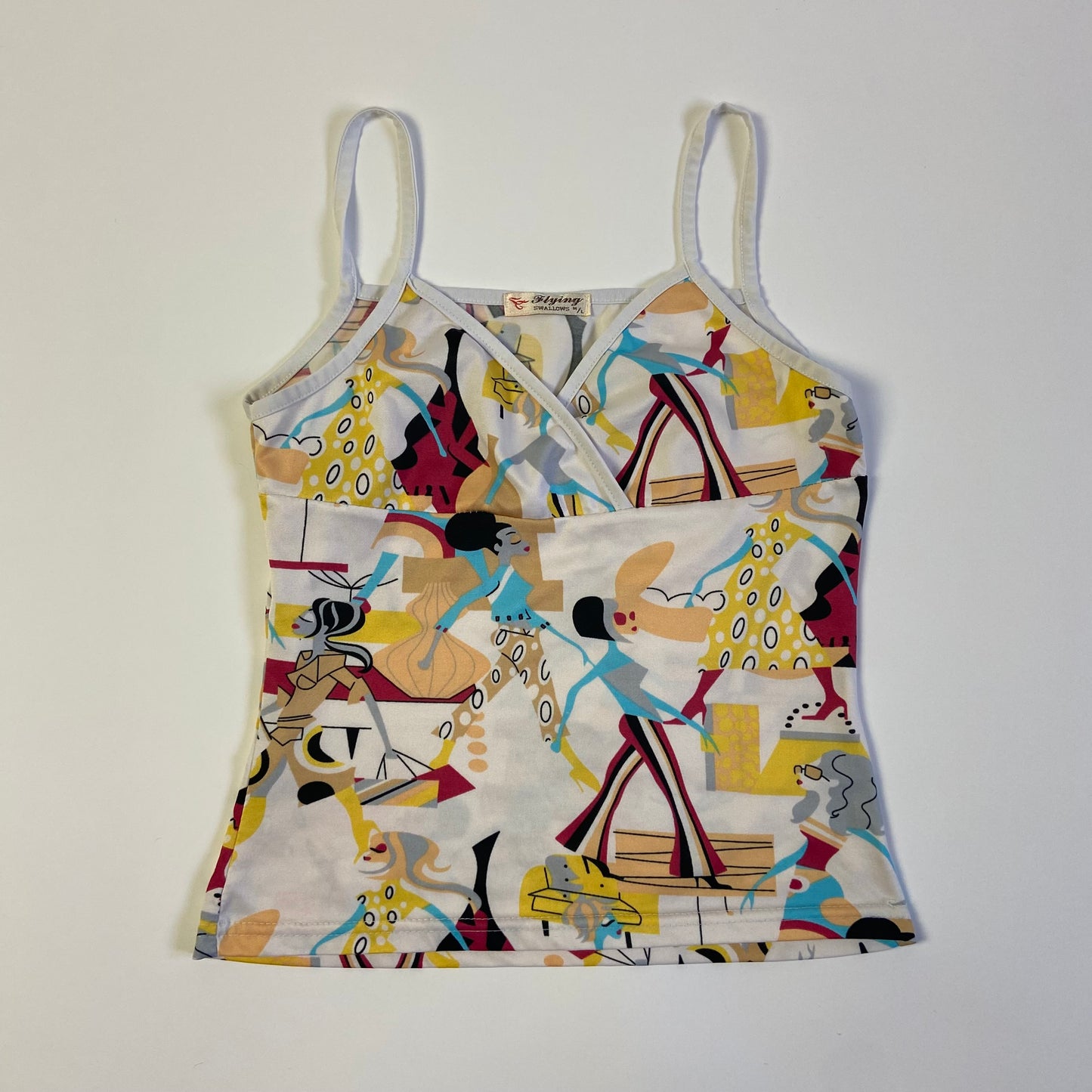 00s Graphic Printed Cami Top - Size S