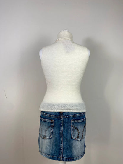 00s Beaded Turtleneck Vest - Size S