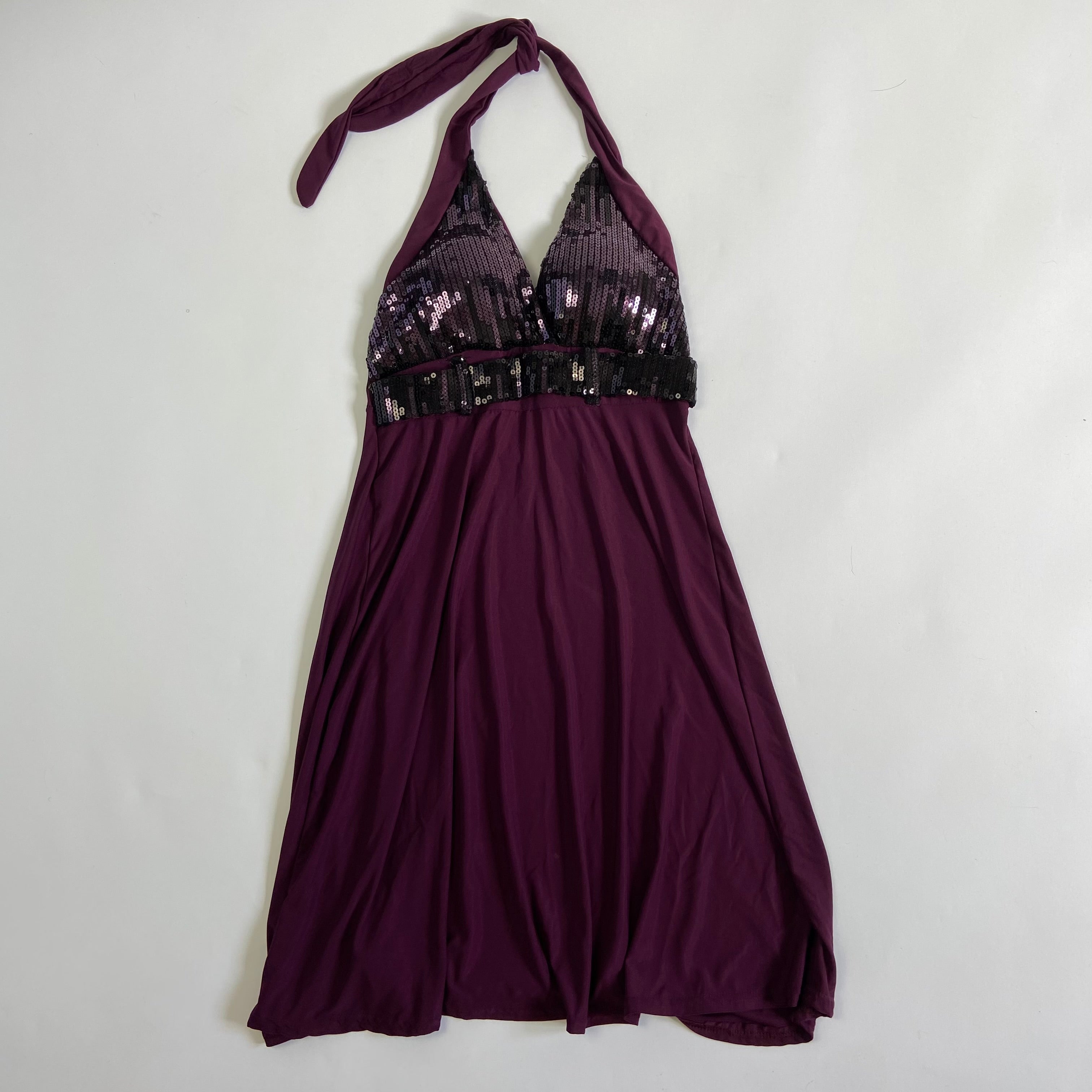 00s Sequin Halter Dress - Size XS/S - Funky Cat