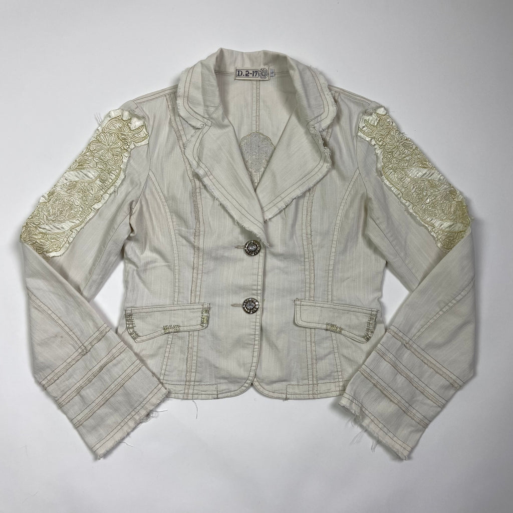 00s Embellished Blazer - Size L - Funky Cat