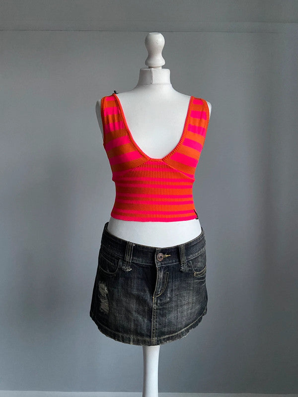 Miss Sixty Striped Top - Size S - Funky Cat