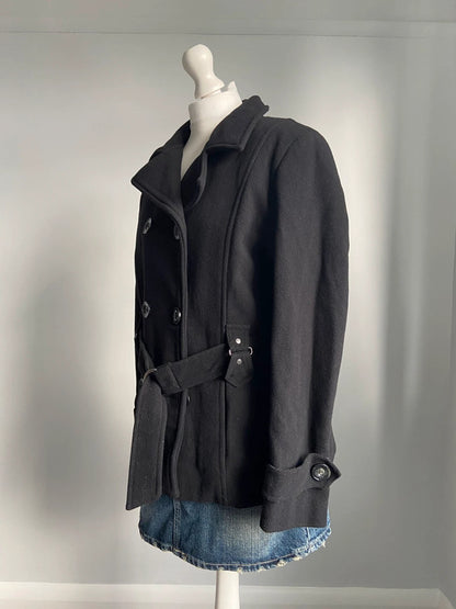 Vintage 00s Peacoat Jacket - Size L - Funky Cat