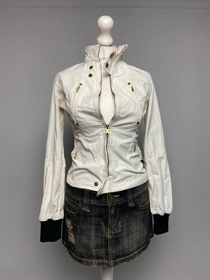 Vintage 00s Racer Jacket - Size XS - Funky Cat