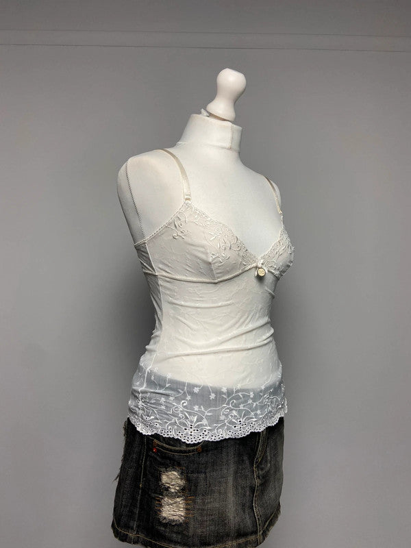 Dolce & Gabbana Embroidered Cami - Size S - Funky Cat