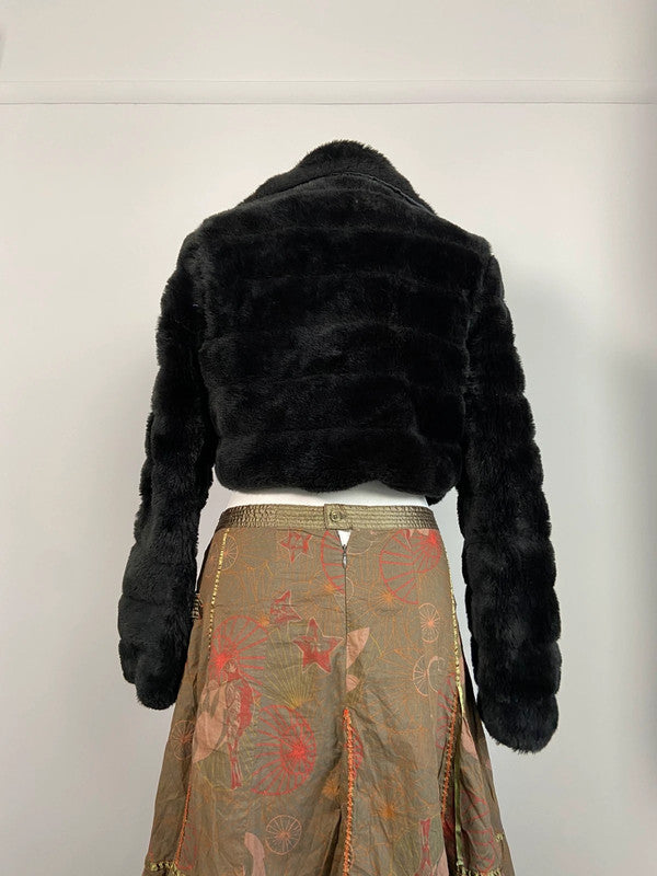 Vintage Faux Fur Jacket - Size M - Funky Cat