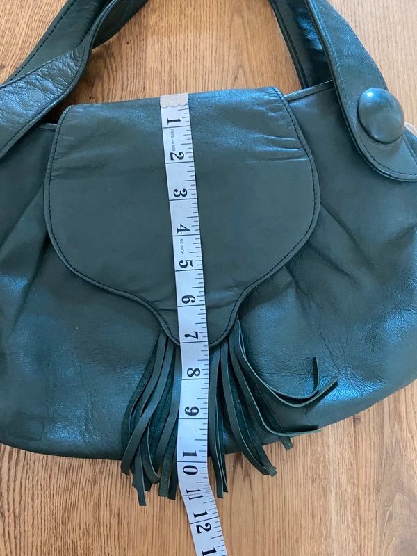 Vintage Hippie Boho Leather Fringe Bag