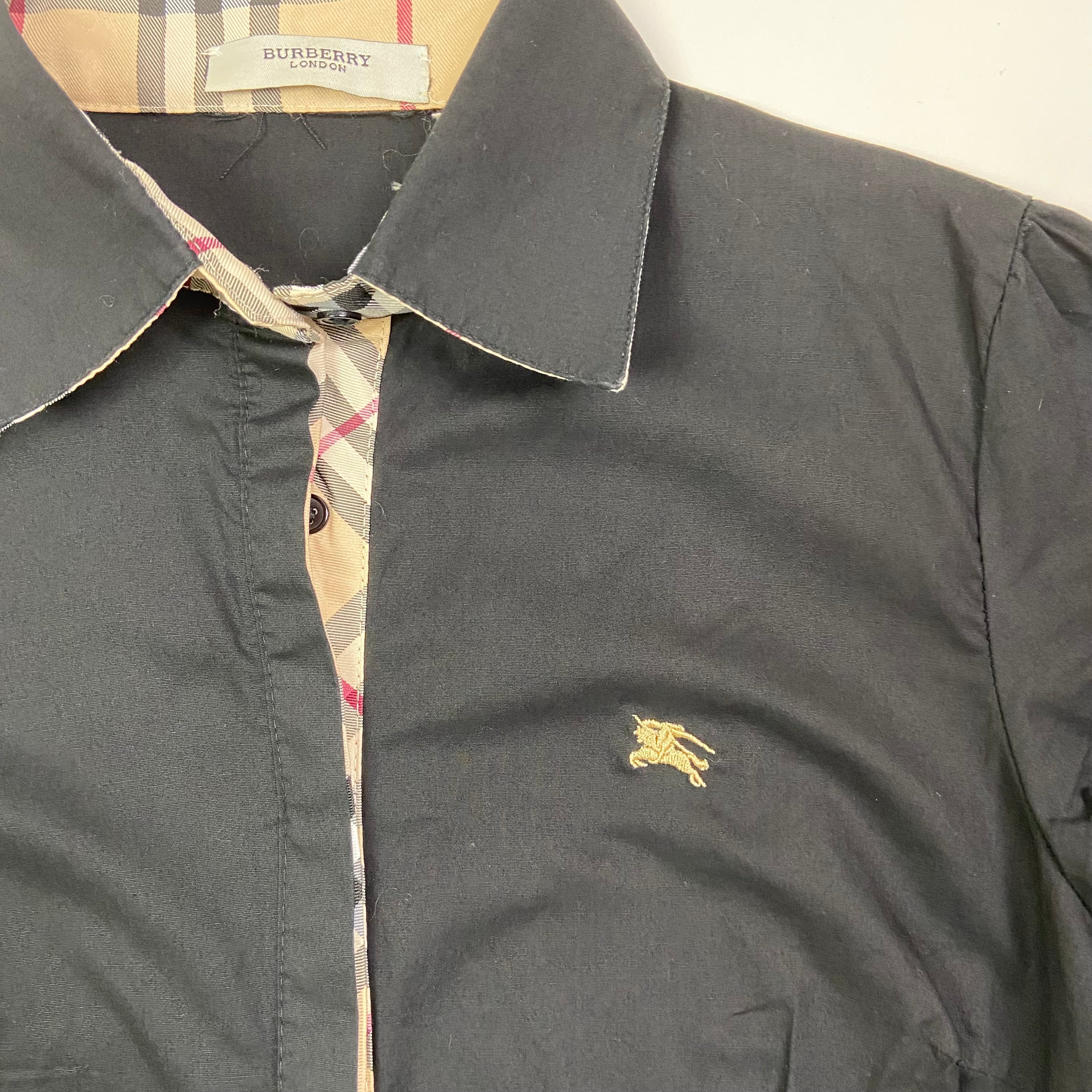 Burberry Short Sleeve Shirt - Size S/M - Funky Cat