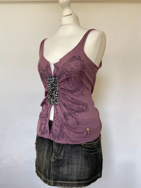 Vintage 00s Sequin Top - Size M/L