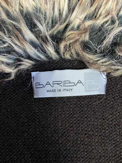 Vintage 00s Fur Trim Tie Cardigan - Size S/M - Funky Cat