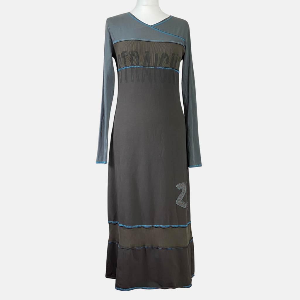 Cop Copine Graphic Long Sleeve Dress - Size L/XL - Funky Cat