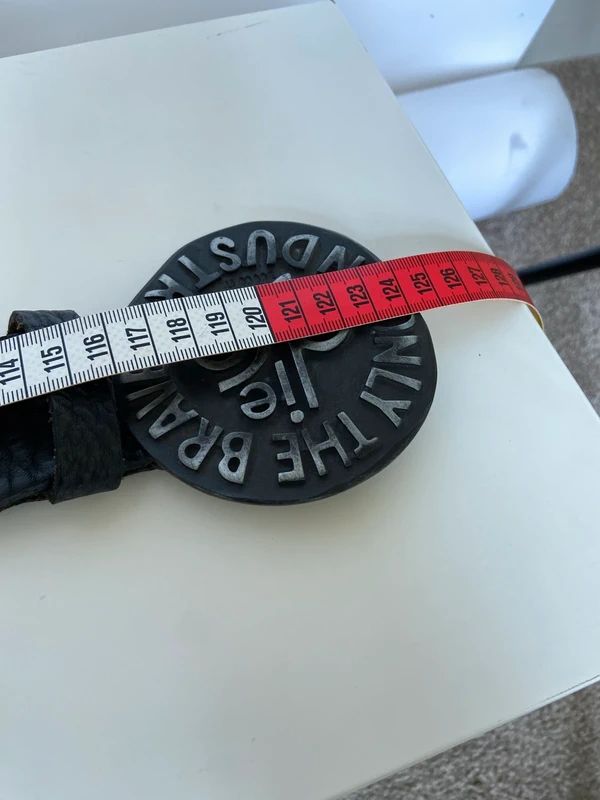 Vintage Diesel Leather Belt - Funky Cat