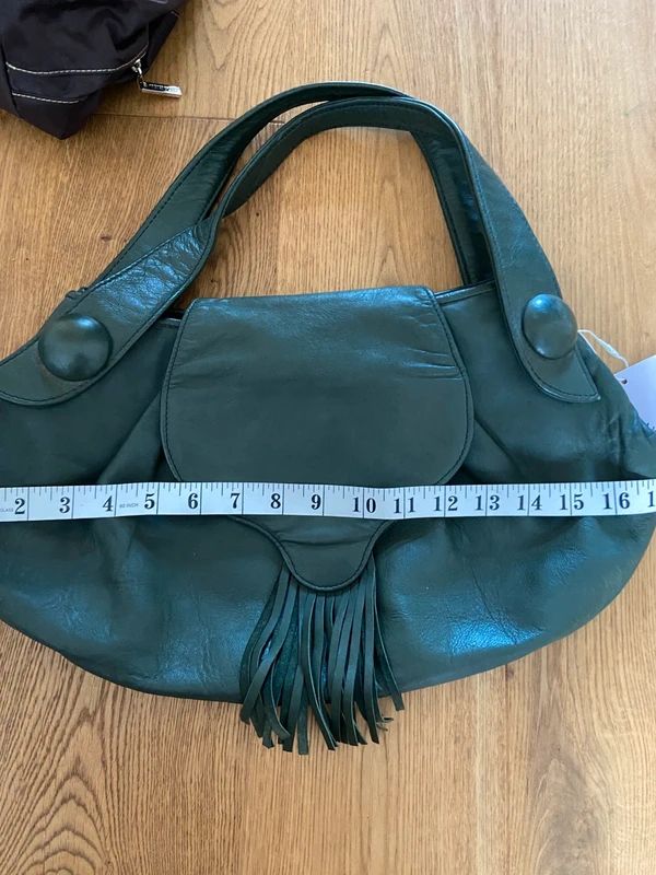 Vintage Hippie Boho Leather Fringe Bag