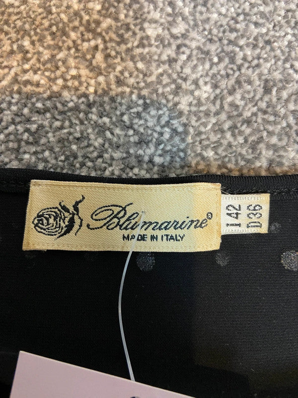 Blumarine Diamanté Slouchy Top - Size S