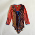 Save The Queen Asymmetric Abstract Print Top - Size S - Funky Cat