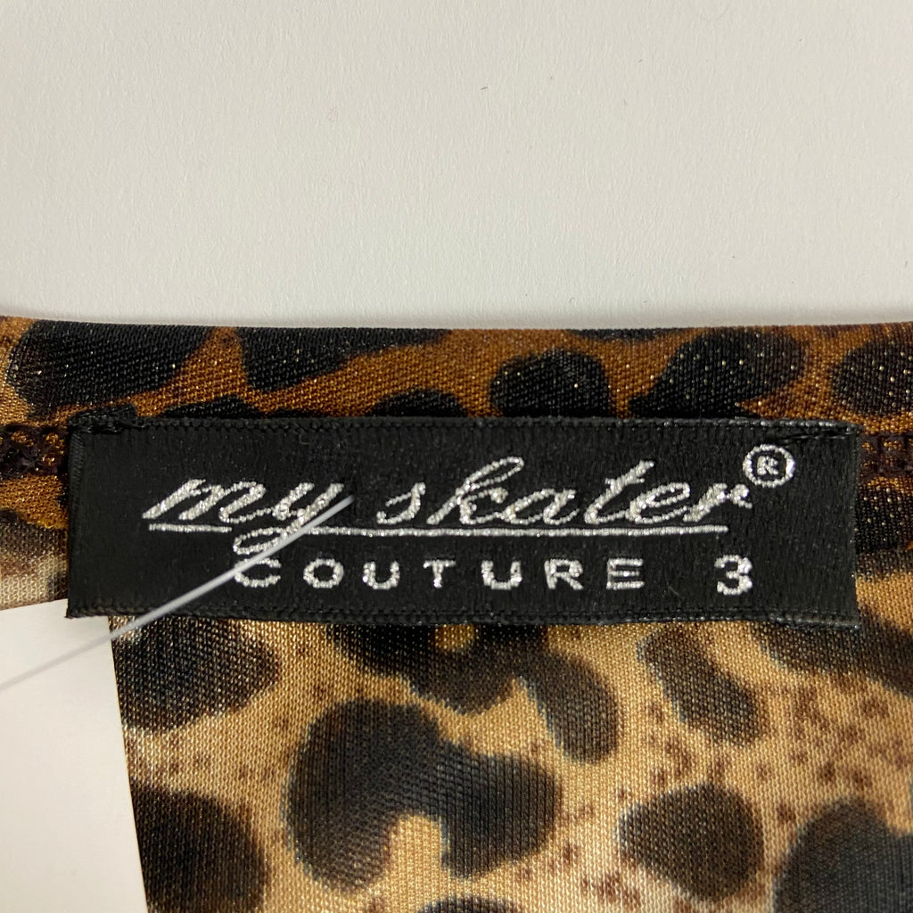 00s Leopard Print V-neck Top - Size S - Funky Cat