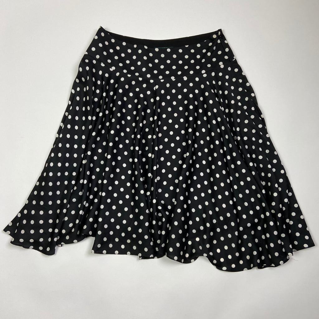 Ralph Lauren Polka Dot Midi Skirt - Size XS - Funky Cat