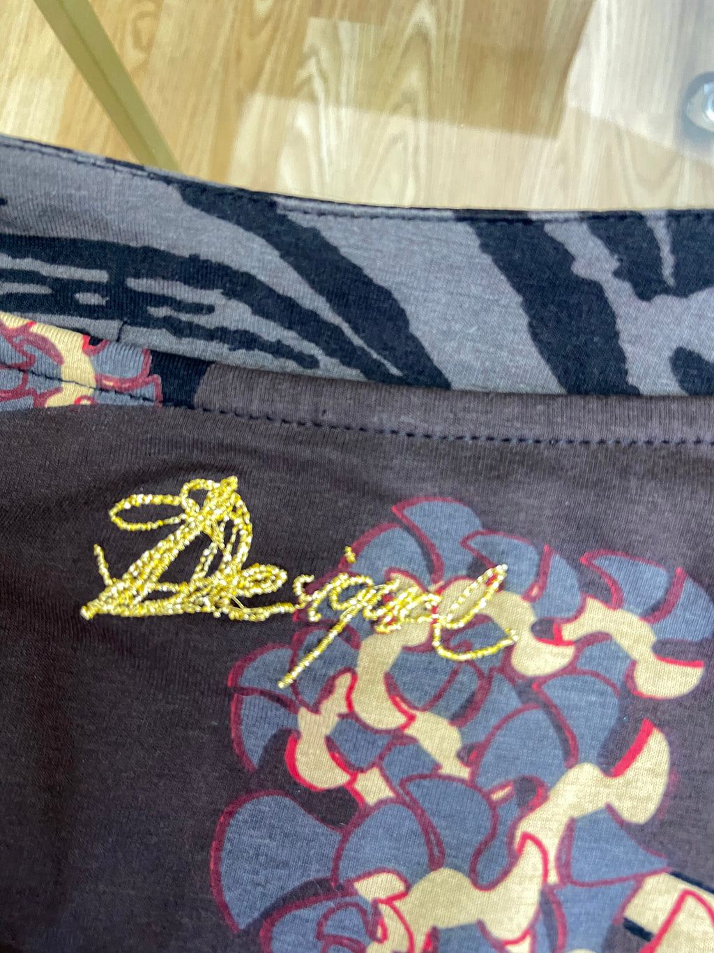 Vintage Desigual Girl Print Dress - Size L