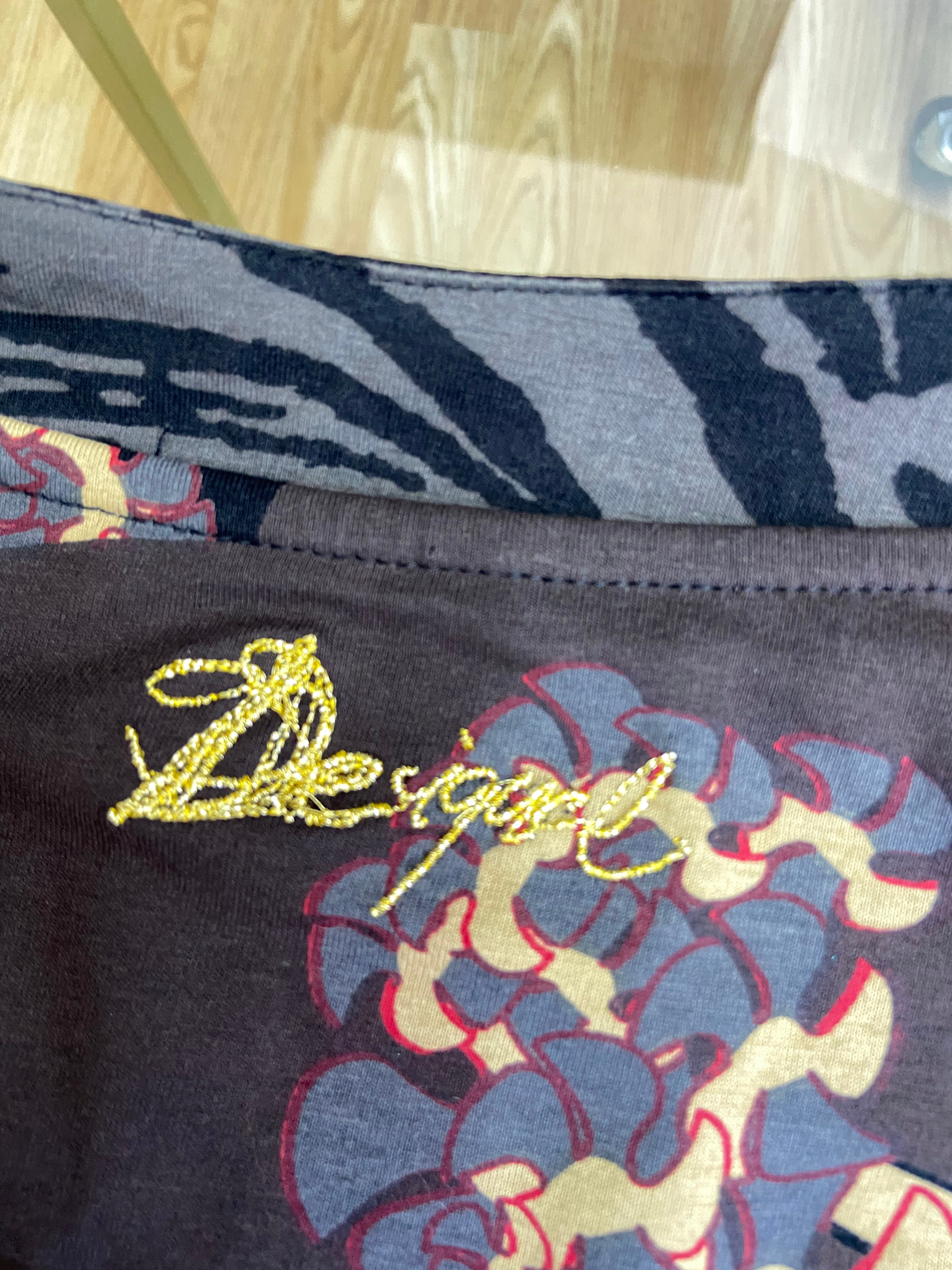 Vintage Desigual Girl Print Dress - Size L